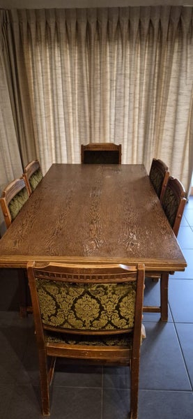 Solid Oak Extendable Dining Table + 6 Chairs473862205647114249