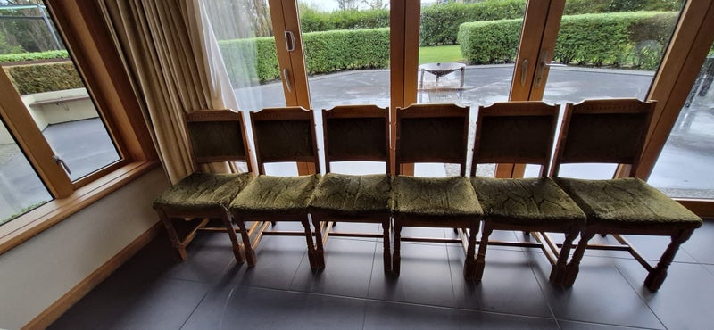 Solid Oak Extendable Dining Table + 6 Chairs4738622056471142412
