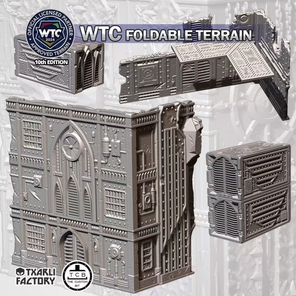 Warhammer 40k Folding Terrain - Industrial - WTC Compatible Carousel 1