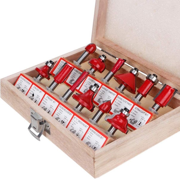 1/2 inch Tungsten Carbide Router Bit Set Carousel 1