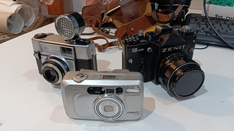 Film cameras box lot Carousel 3