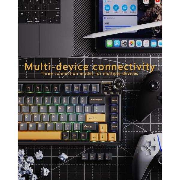 Aula AU75 Wireless Tri-Mode Mechanical Gaming Keyboard - Black [AU75-BGY-S] Carousel 6