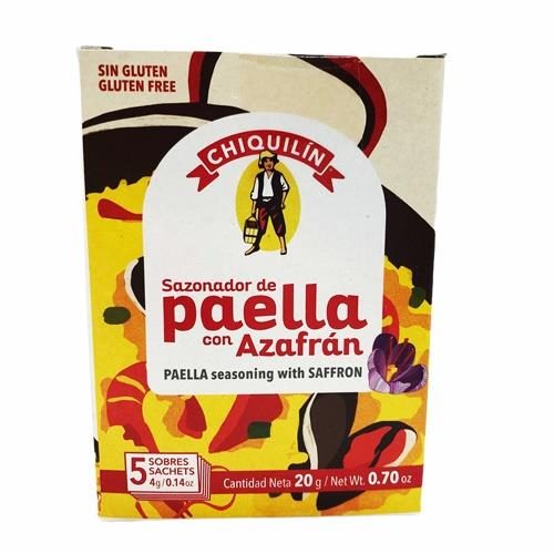 Chiquilin Spanish Paella Seasoning with Saffron. 20gm. BE IN QUICK! Carousel 1
