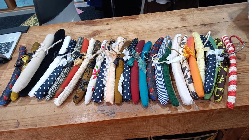 Foam covered hangers bulk lot Carousel 1