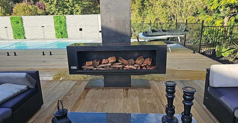 Big Boy Corten Outdoor Fireplace Carousel 1