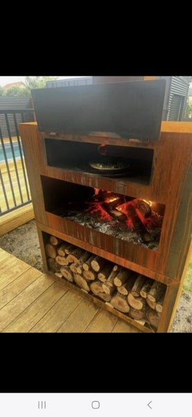 Openstyle Pizza Oven Corten Outdoor Fireplace Carousel 2