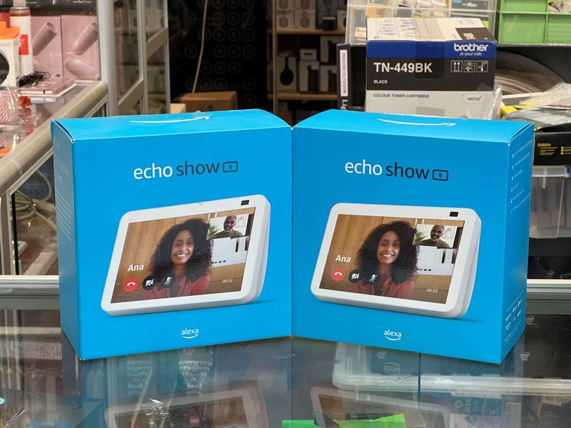 Amazon Echo Show 8 (2nd Gen) Smart Speaker with Alexa (White) + Afterpay Carousel 1