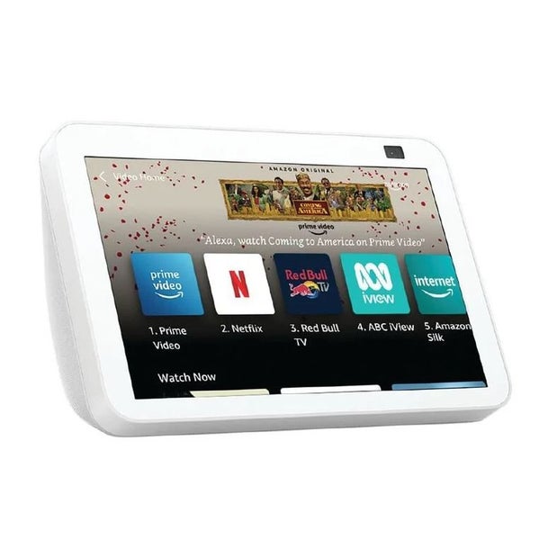 Amazon Echo Show 8 (2nd Gen) Smart Speaker with Alexa (White) + Afterpay Carousel 2
