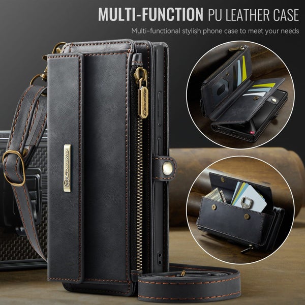 Samsung Galaxy S24 Ultra Crossbody Wallet [Black] Carousel 2