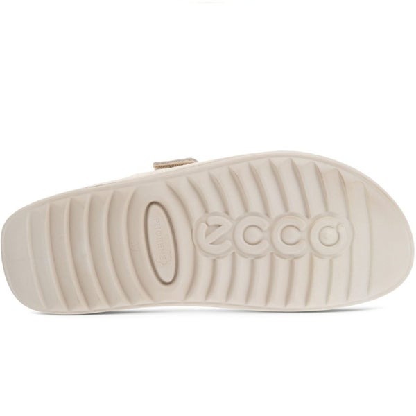 ECCO Womens Cozmo Flat Leather Sandals - Limestone - 5-5.5 UK (38EU) Carousel 4