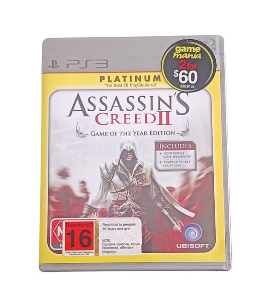 Assassin's Creed II Game Of The Year Edition PS3*Mint*complete Carousel 1