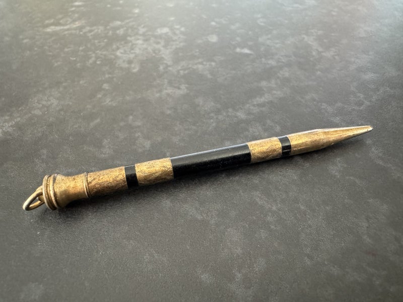 Antique Miniature Propelling Pencil - Alonzo Townsend Cross C. 1900 Carousel 2