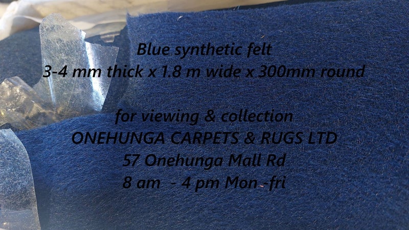 3-4 mm thick synthetic felt 1.8mtrs wide (approx 50mtrs long) Red & Blue Carousel 2