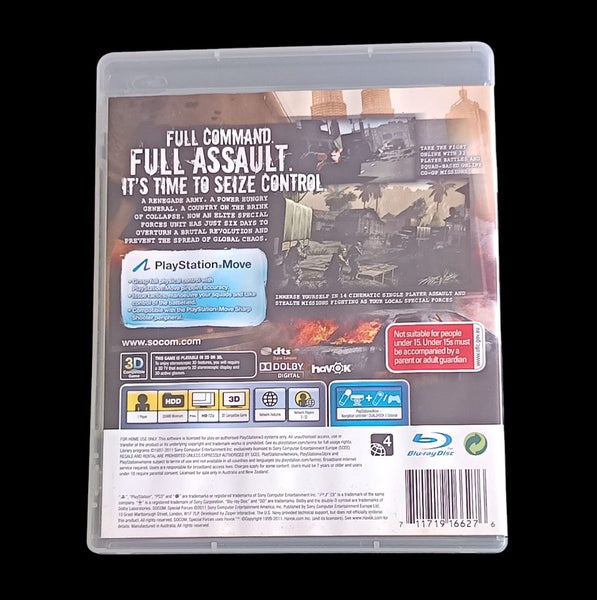 SOCOM Special Forces PS3 *Complete Carousel 3