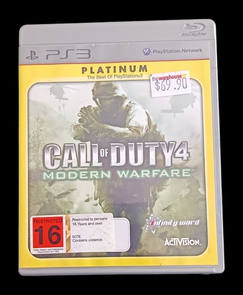Call Of Duty 4 Modern Warfare PS3 * Mint *Complete Carousel 1