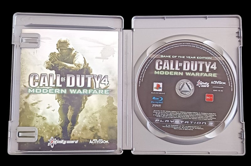 Call Of Duty 4 Modern Warfare PS3 * Mint *Complete Carousel 2