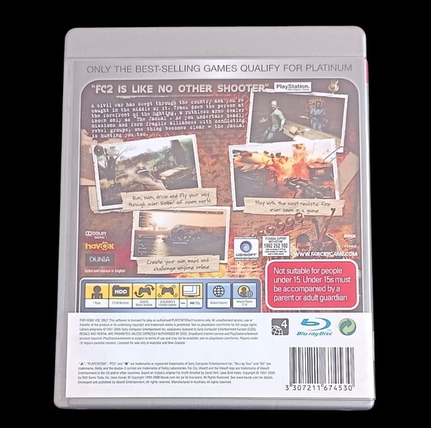 FarCry 2 PS3 (Platinum) *mint*complete Carousel 3