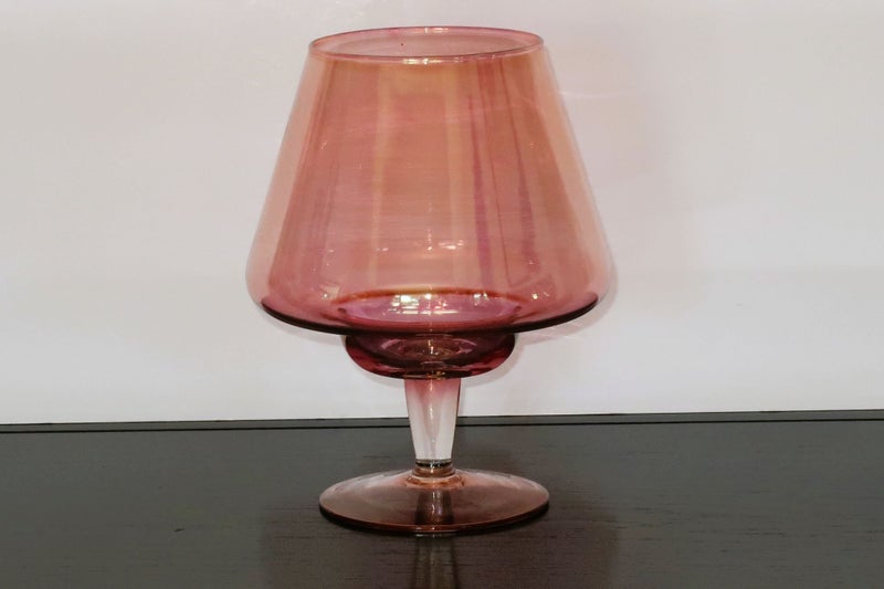 ***GORGEOUS EMPOLI GLASS AMAZING COLOUR AND DISTINCTIVE PEDESTAL BASE*** Carousel 1