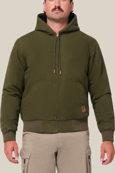 Hard Yakka Canvas Bomber Jacket Carousel 1