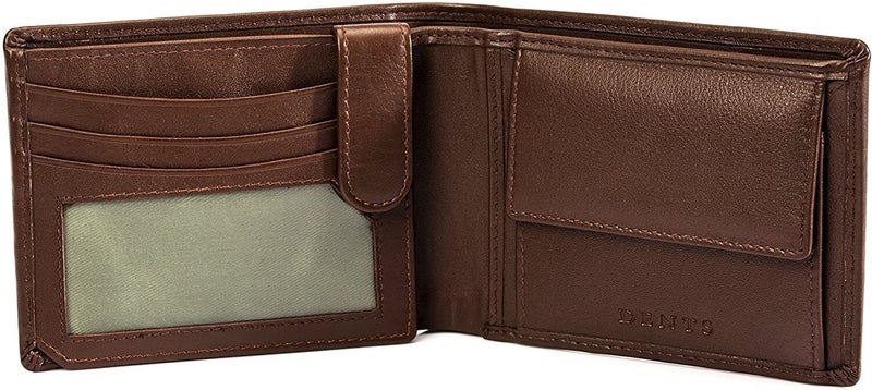 Dents Nappa Leather Trifold Wallet with RFID Protection in English Tan Carousel 2