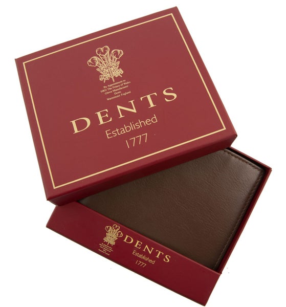 Dents Nappa Leather Trifold Wallet with RFID Protection in English Tan Carousel 6