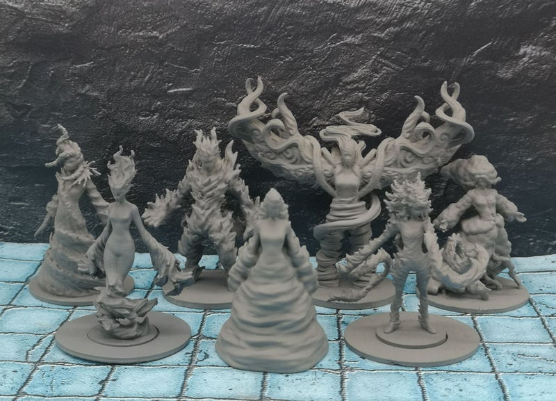 Elemental Monster Miniatures Dungeons and Dragons dice4dungeons Schloss Carousel 1