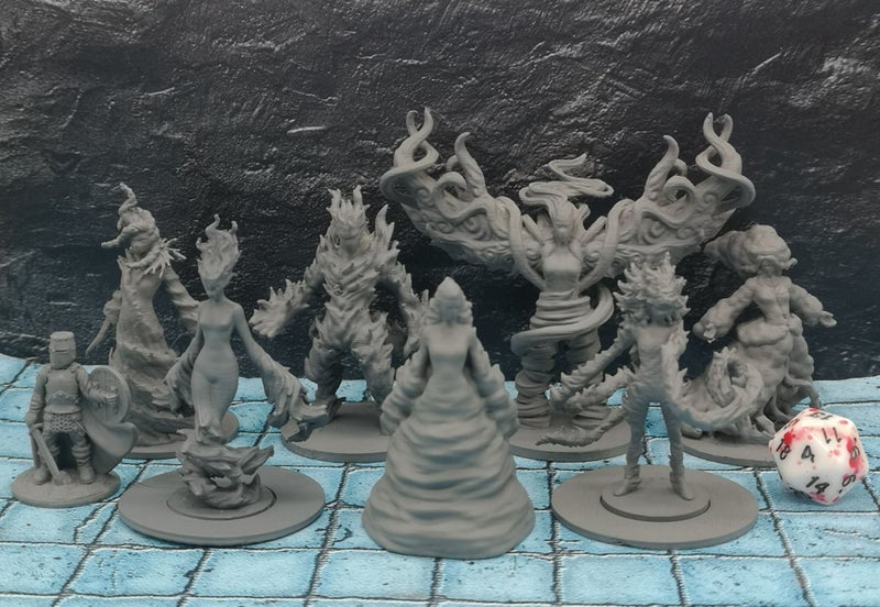 Elemental Monster Miniatures Dungeons and Dragons dice4dungeons Schloss Carousel 2