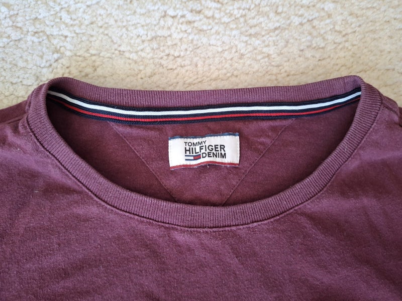 Tommy S/S Tee Aubergine Red Small Carousel 7