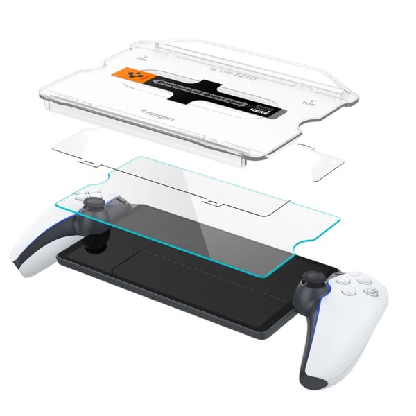 Spigen Glas.tR EZ FIT Tempered Glass Screen Protector for PlayStation Portal Carousel 2