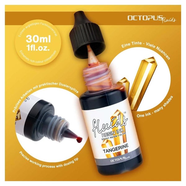 Octopus Resin Ink 30ml Tangerine Orange OCTORIOR050 Carousel 2
