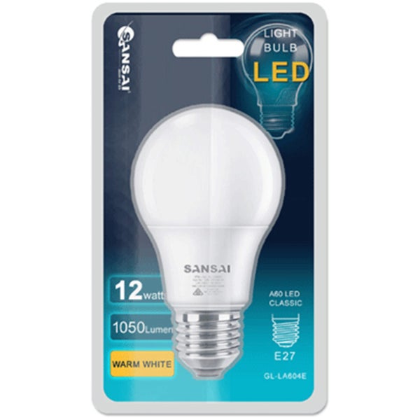 Sansai GL-LA604E LED Bulb A60-12W-E27 - Warm White [GL-LA604E] Carousel 2