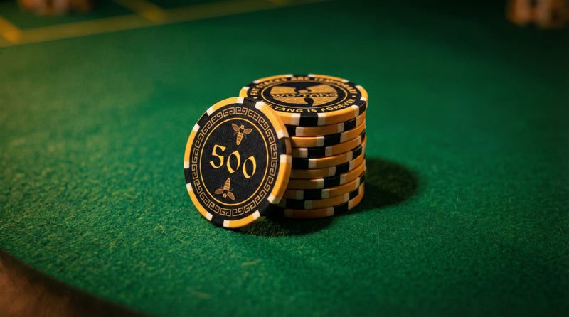 Wu-Tang Clan Ceramic Casino Spec Poker Chips - $500 Denomination Set 10 x chips Carousel 1