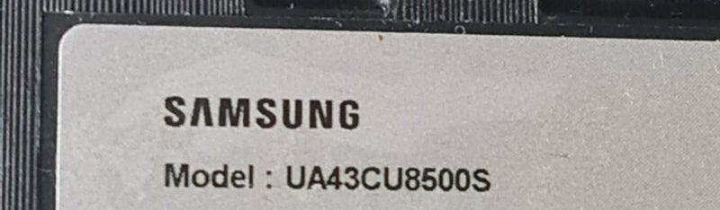 **LIGHT SCREEN BURN ** Samsung TV UA43CU8500S (No Remote) Carousel 3