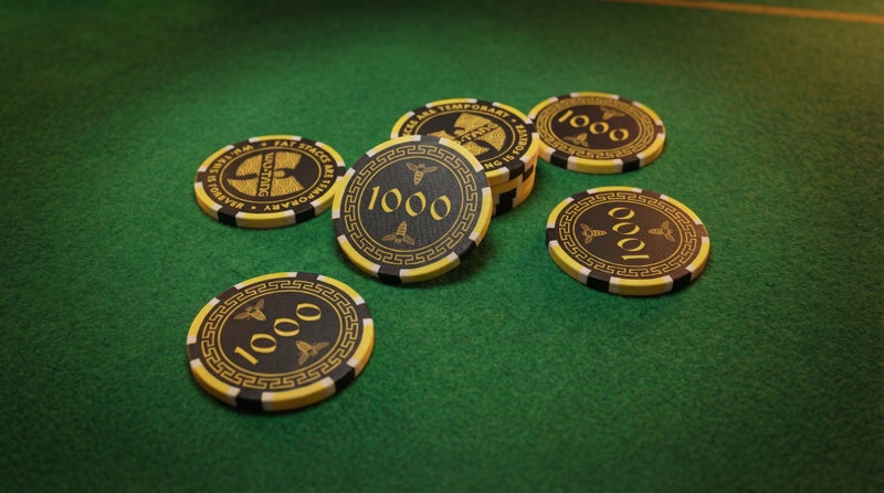 Wu-Tang Clan Ceramic Casino Spec Poker Chips - $1000 Denomination Set 10 x chips Carousel 2