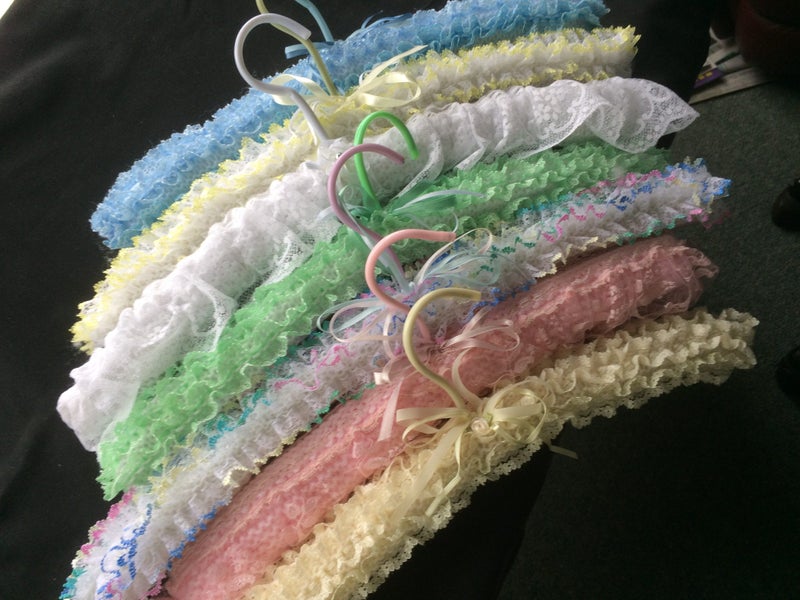 Lace covered coathangers Carousel 1