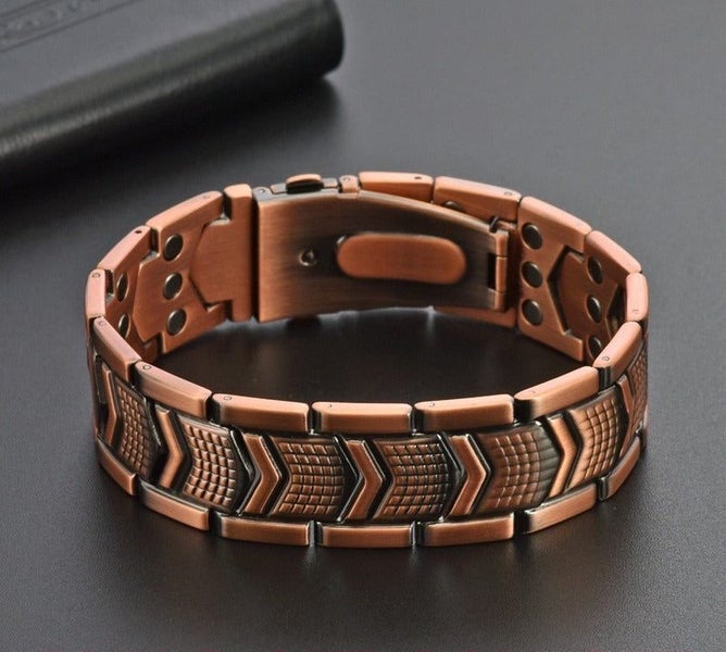 3X Ultra Strength Magnetic Bracelet for Men Copper Bracelet 3800 Gauss Magnets Carousel 1