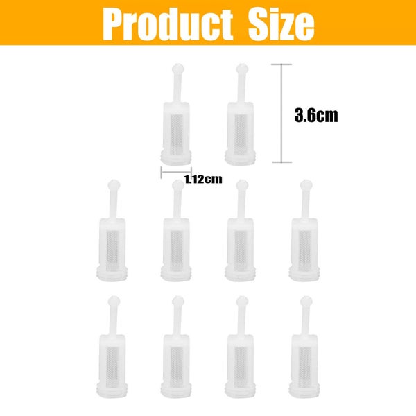 20pcs Paint Filters Mesh Universal Spray Gun Filters for Paint Sprayers White Carousel 2