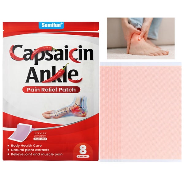 24PC Capsicum Plaster Patches Pain Relieving Muscle Relief Injury Heat Therapy Carousel 12