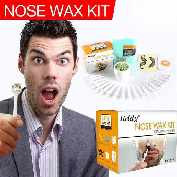 Nose Ear Hair Removal Wax Kit Sticks Easy Mens Nasal Waxing Remover Strips Carousel 1