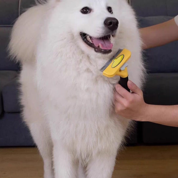 Pet Hair Removal Brush Deshedding Tool for Cats Dogs Grooming Comb Fur Remover Carousel 2