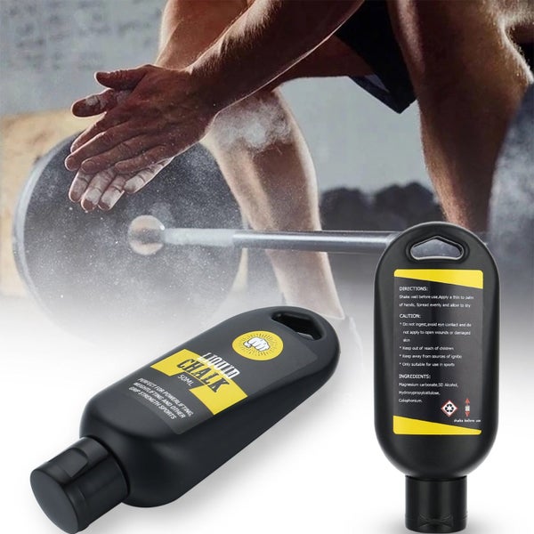 Liquid-Chalk 50mL | Gym Lifting Power Grip Climbing Gymnastic Straps NEW Carousel 1