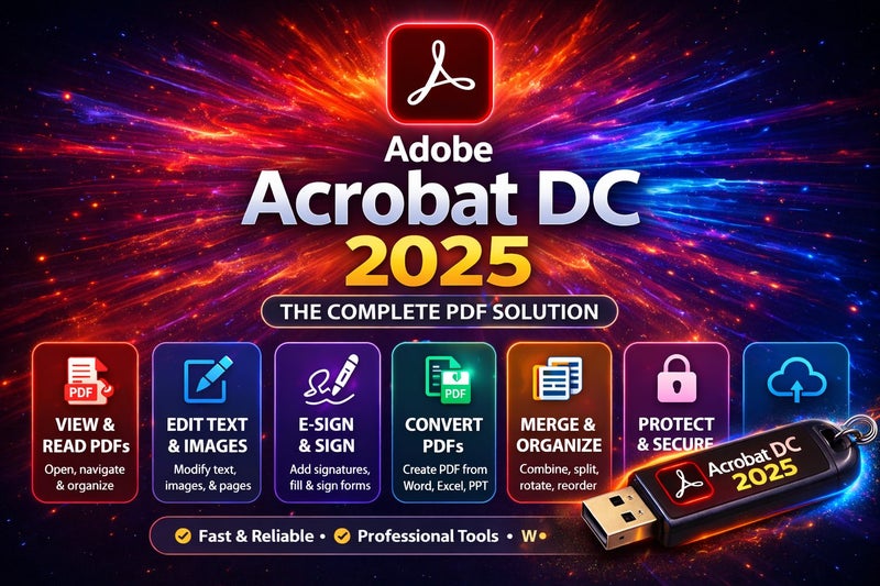 Acrobat DC PRO USB FULL Standalone Version For Lifetime (Photoshop etc) Carousel 1