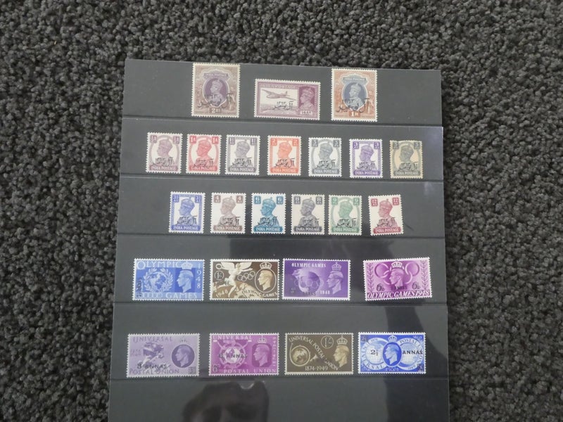 Mint British India overprints-$1res Carousel 1