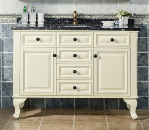 CLEARANCE 0Salome Single Vanity W100cm - Black Engineered Stone Top *Floor Model Carousel 6