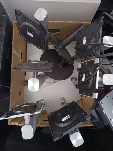 Box of Various Monitor Stands Carousel 1