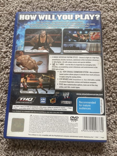 Smackdown vs Raw 2008 ps2 Carousel 2