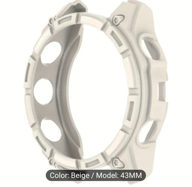 Brand New, Silicone Bumper Case for Garmin Fenix 8, 43mm, beige Carousel 1