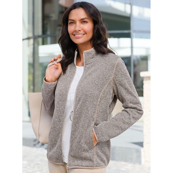 Fleece jacket - size 14 - super warmth + a free cotton tee to layer under it -