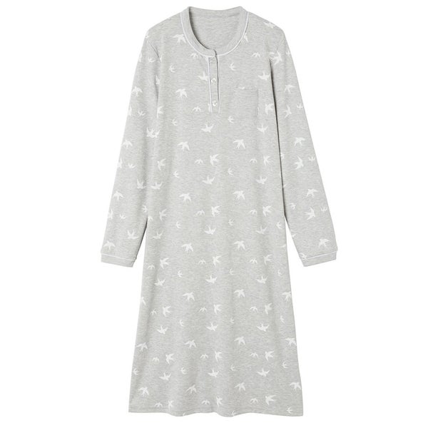 Thermal Printed Nightie - M (12-14) - Grey Carousel 1