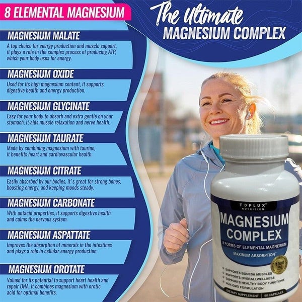 Magnesium Glycinate complex 1000mg - 90 Capsules Carousel 2